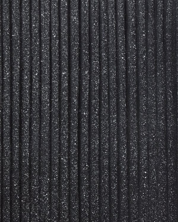 Havekrukke ler glasfiber grafitgrå 45 x 45 x 45 cm krukke med huller rund struktureret riflet