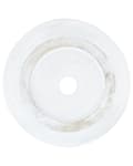 Miniatyrbilde 6 av 7: Blomsterpotte Off-white Fiberleire 28 x 28 x 16 cm Rund form UV-bestandig Bladmotiv Tradisjonell stil Utendørs Hage Dekorasjon Krukke