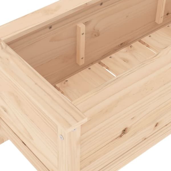 vidaXL Høybed for hage 199,5x40x39 cm heltre furu
