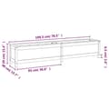 Miniatyrbilde 9 av 9: vidaXL Høybed for hage 199,5x40x39 cm heltre furu