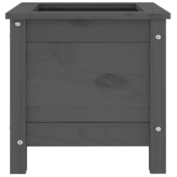 vidaXL Hageplantekasse grå 40x40x39 cm heltre furu