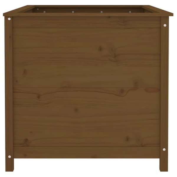 vidaXL Odlingslåda på ben 119,5x82,5x78 cm honungsbrun massiv furu