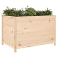 Pikkukuva 3 / 9: vidaXL Korotettu kukkalaatikko 119,5x82,5x78 cm täysi mänty