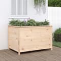 Pikkukuva 2 / 9: vidaXL Korotettu kukkalaatikko 119,5x82,5x78 cm täysi mänty
