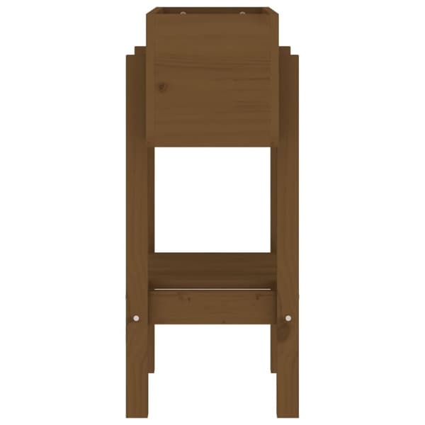vidaXL plantekasse 62x30x69 cm massivt fyrretræ gyldenbrun