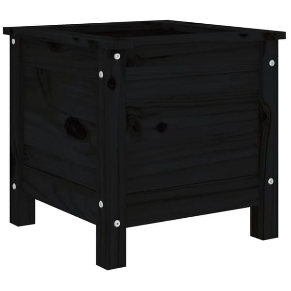 vidaXL Hageplantekasse svart 40x40x39 cm heltre furu