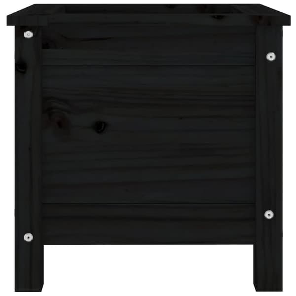 vidaXL Hageplantekasse svart 40x40x39 cm heltre furu