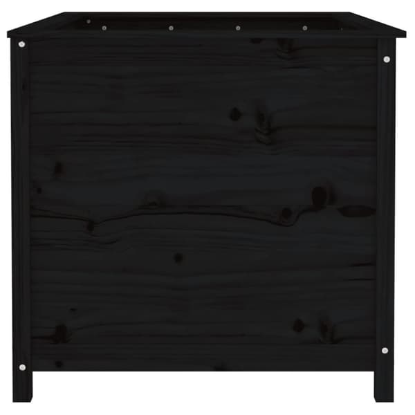 vidaXL Høybed svart 119,5x82,5x78 cm heltre gran