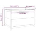 Miniatyrbilde 9 av 9: vidaXL Høybed svart 119,5x82,5x78 cm heltre gran