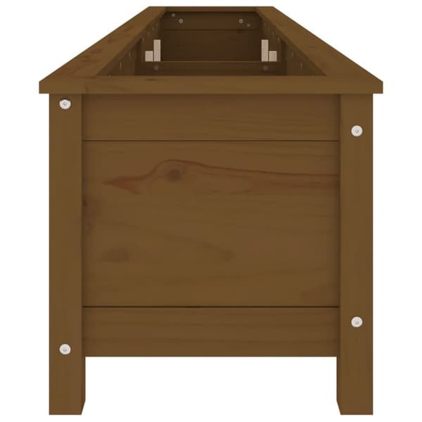 vidaXL højbed 199,5x40x39 cm massivt fyrretræ gyldenbrun