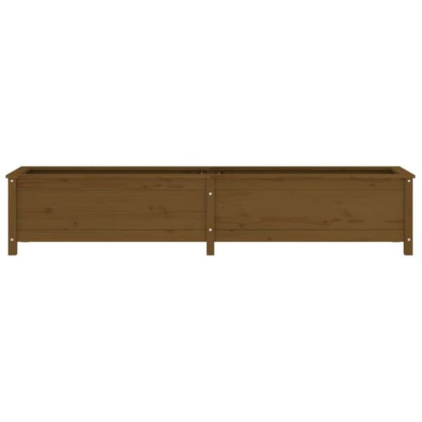 vidaXL højbed 199,5x40x39 cm massivt fyrretræ gyldenbrun