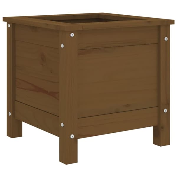 vidaXL Plantekasse honningbrun 40x40x39 cm heltre furu
