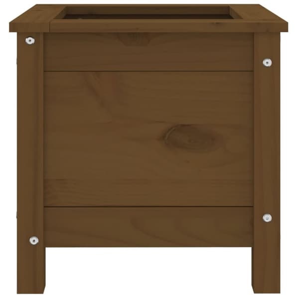 vidaXL Plantekasse honningbrun 40x40x39 cm heltre furu