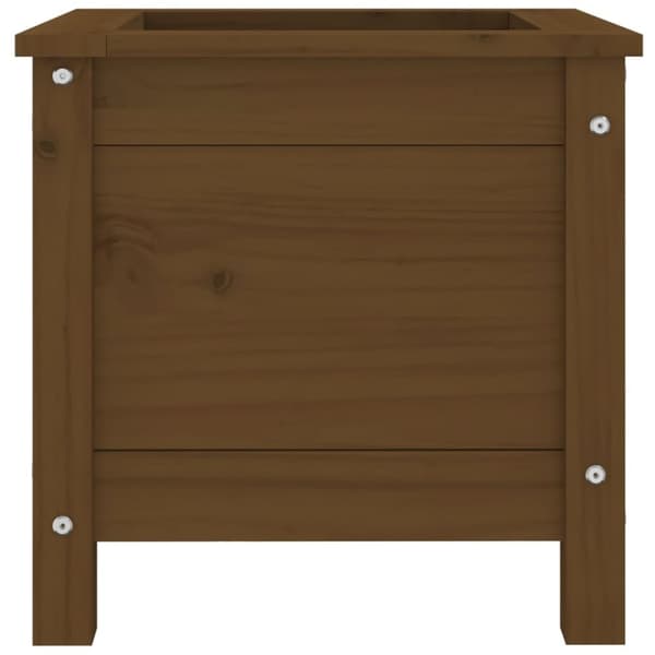 vidaXL Plantekasse honningbrun 40x40x39 cm heltre furu