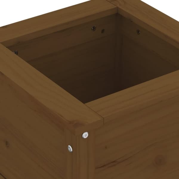 vidaXL Plantekasse honningbrun 40x40x39 cm heltre furu