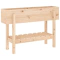 Miniatyrbilde 6 av 9: vidaXL Høybed for hage 101x30x69 cm heltre furu
