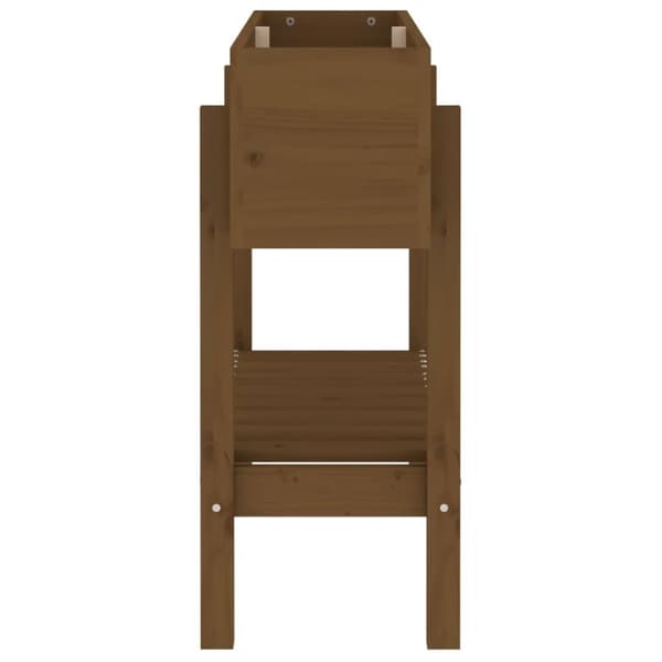 vidaXL højbed 101x30x69 cm massivt fyrretræ gyldenbrun