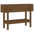 Miniatyrbillede 5 af 9: vidaXL højbed 101x30x69 cm massivt fyrretræ gyldenbrun
