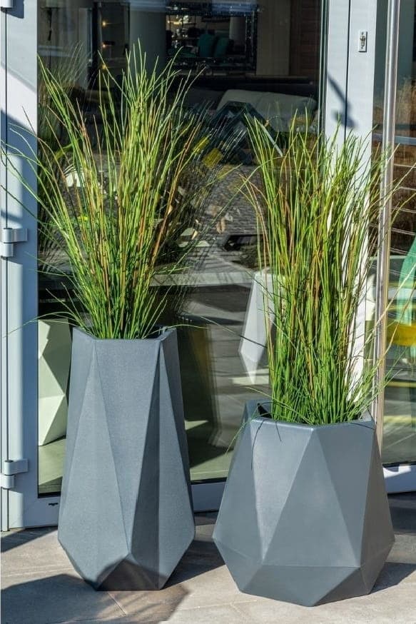 Blomkruka SIENA - 41x23x75cm - antracit