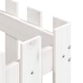 Miniatyrbilde 7 av 9: vidaXL Plantekasse med gjerdedesign hvit 50x50x50 cm heltre furu