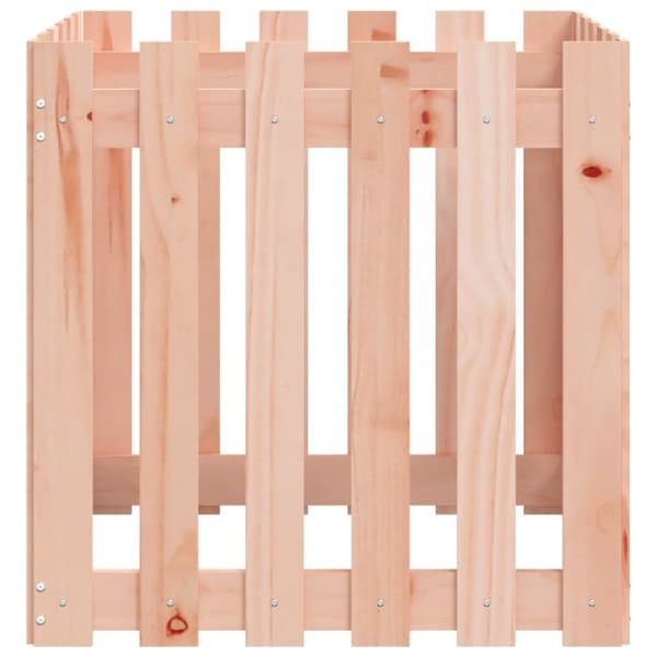 vidaXL Plantekasse med gjerdedesign 60x60x60 cm heltre douglasgran
