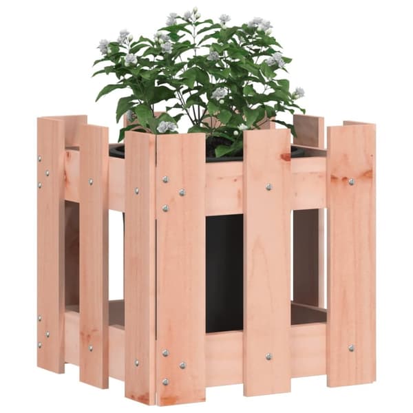 vidaXL plantekasse med stakitdesign 30x30x30 cm massiv douglasfyr