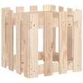 Miniatyrbillede 1 af 9: vidaXL plantekasse med stakitdesign 40x40x40 cm massivt fyrretræ