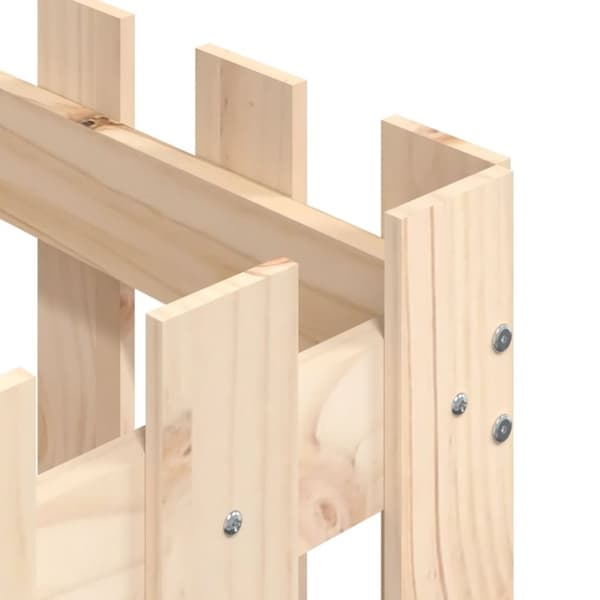vidaXL plantekasse med stakitdesign 50x50x50 cm massivt fyrretræ