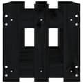 Miniatyrbilde 6 av 9: vidaXL Høybed med gjerdedesign svart 150x30x30 cm heltre furu