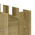 Miniatyrbilde 7 av 9: vidaXL Høybed med gjerdedesign 100x50x50 cm impregnert furu