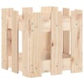 Miniatyrbillede 1 af 9: vidaXL plantekasse med stakitdesign 30x30x30 cm massivt fyrretræ