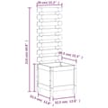 Miniatyrbillede 9 af 9: vidaXL plantekasse med stativ 39x39,5x114 cm massivt fyrretræ