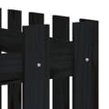 Miniatyrbilde 7 av 9: vidaXL Høybed med gjerdedesign svart 150x50x70 cm heltre furu