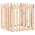 Miniatyrbillede 1 af 9: vidaXL plantekasse med stakitdesign 70x70x70 cm massivt fyrretræ