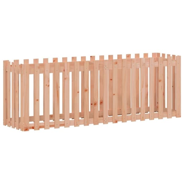 vidaXL Høybed med gjerdedesign 200x50x70 cm heltre douglasgran