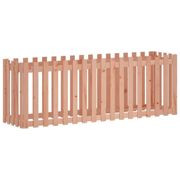 vidaXL Høybed med gjerdedesign 200x50x70 cm heltre douglasgran
