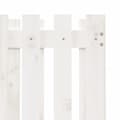 Miniatyrbilde 7 av 9: vidaXL Plantekasse med gjerdedesign hvit 70x70x70 cm heltre furu
