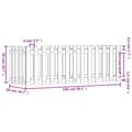 Miniatyrbilde 9 av 9: vidaXL Høybed med gjerdedesign 150x50x50 cm heltre douglasgran