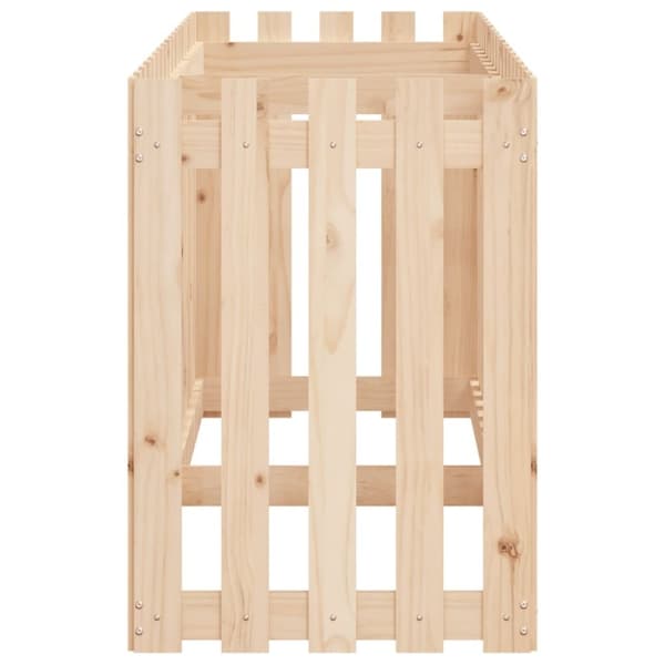 vidaXL Høybed med gjerdedesign 200x50x70 cm heltre furu