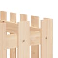 Miniatyrbilde 7 av 9: vidaXL Høybed med gjerdedesign 200x50x70 cm heltre furu