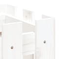 Miniatyrbilde 7 av 9: vidaXL Høybed med gjerdedesign hvit 100x30x30 cm heltre furu