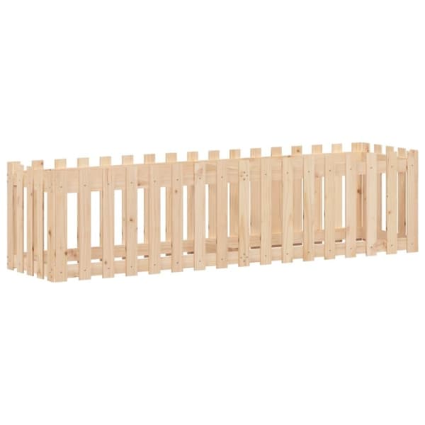 vidaXL Kukkalaatikko aitamuotoilu 200x50x50 cm täysi mänty