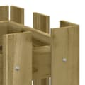 Miniatyrbilde 7 av 9: vidaXL Høybed med gjerdedesign 100x30x30 cm heltre furu