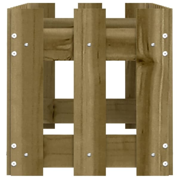 vidaXL højbed med stakitdesign 100x30x30 cm imprægneret fyrretræ