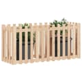 Miniatyrbilde 3 av 9: vidaXL Høybed med gjerdedesign 150x50x70 cm heltre furu