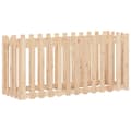 Miniatyrbilde 4 av 9: vidaXL Høybed med gjerdedesign 150x50x70 cm heltre furu