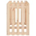 Miniatyrbilde 6 av 9: vidaXL Høybed med gjerdedesign 150x50x70 cm heltre furu