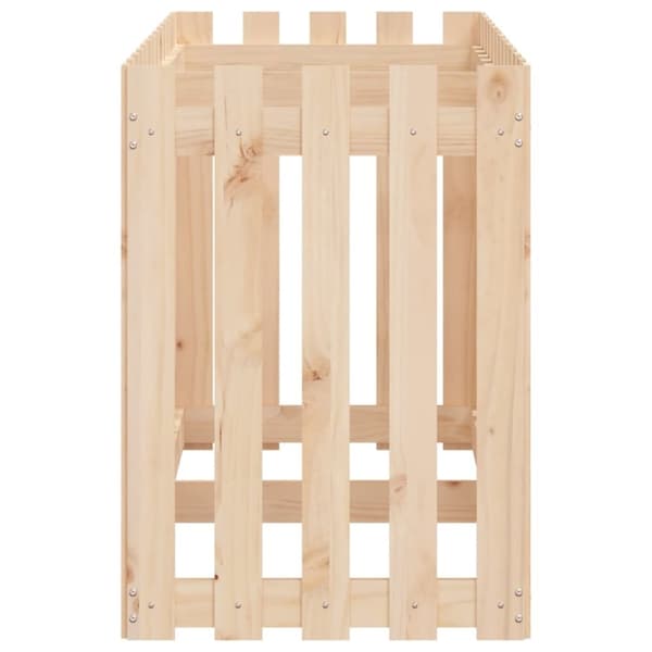 vidaXL Høybed med gjerdedesign 150x50x70 cm heltre furu