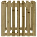 Miniatyrbilde 5 av 9: vidaXL Plantekasse med gjerdedesign 70x70x70 cm impregnert furu