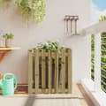 Miniatyrbilde 2 av 9: vidaXL Plantekasse med gjerdedesign 70x70x70 cm impregnert furu